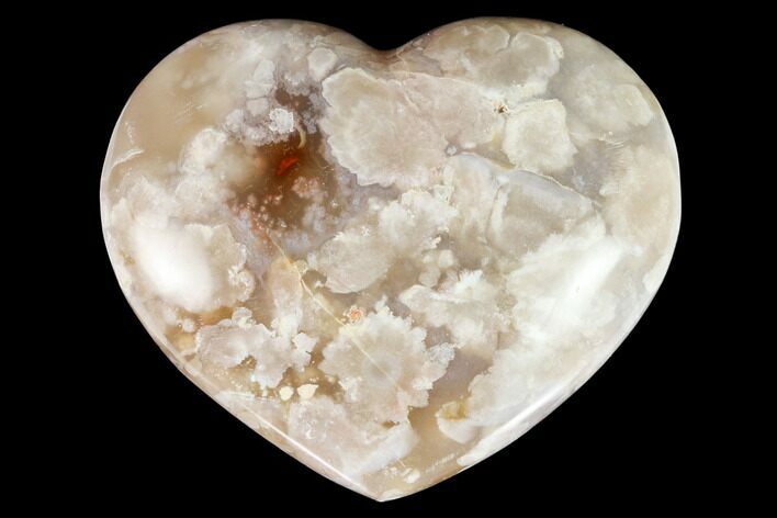 Polished Flower Heart - Madagascar #121769